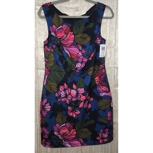 Trina Turk Kiera Floral Sheath Dress NWT Sleeveless Vibrant Print Women’s Size S